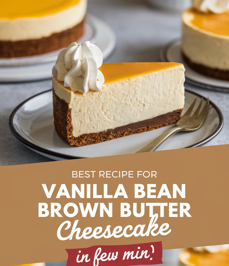 Vanilla Bean Brown Butter Cheesecakes