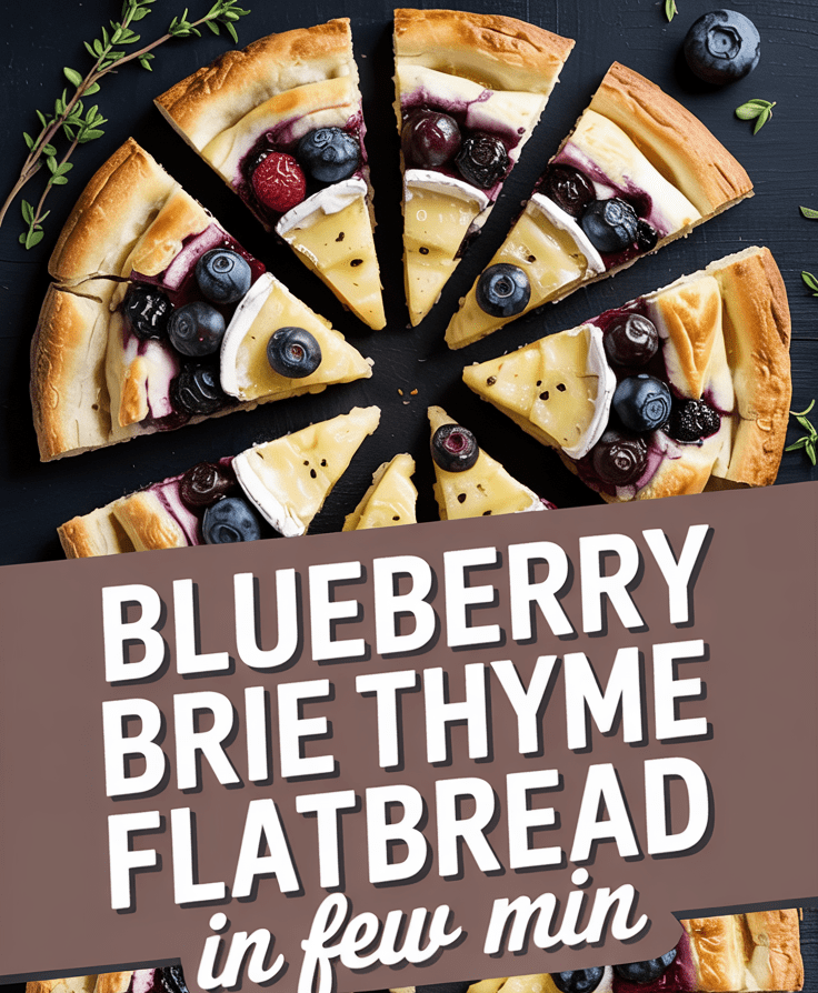 Blueberry Brie Thyme Flatbread