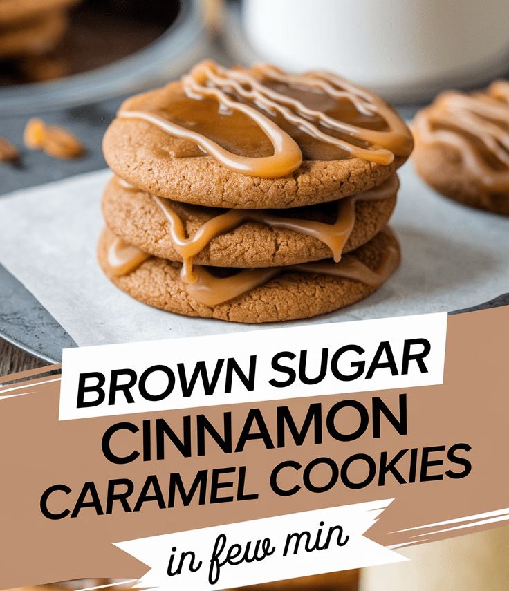 Brown Sugar Cinnamon Caramel Cookies