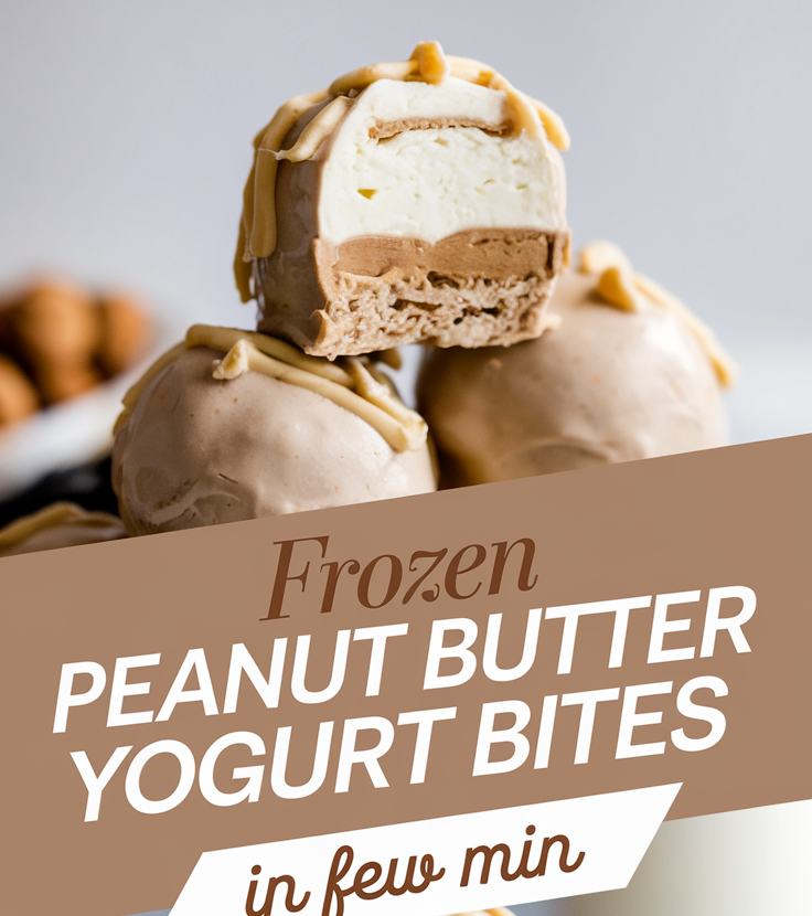 Frozen Peanut Butter Yogurt Bites