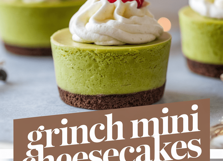 Grinch Mini Cheesecakes
