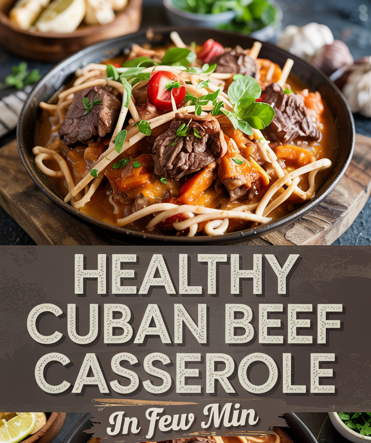 Healthy Cuban Beef Casserole