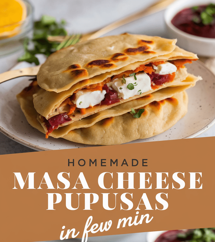 Homemade Masa Cheese Pupusas