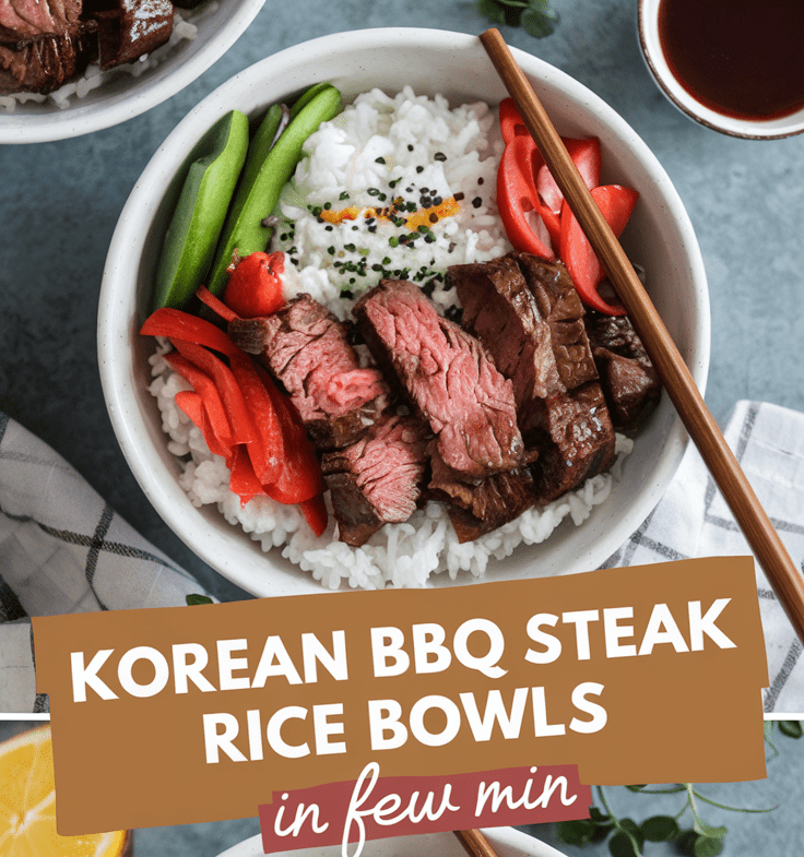 Korean BBQ Steak Rice Bowls