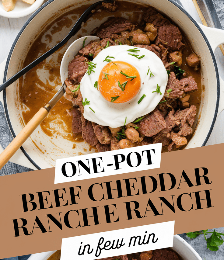 One-Pot Beef Cheddar Ranch