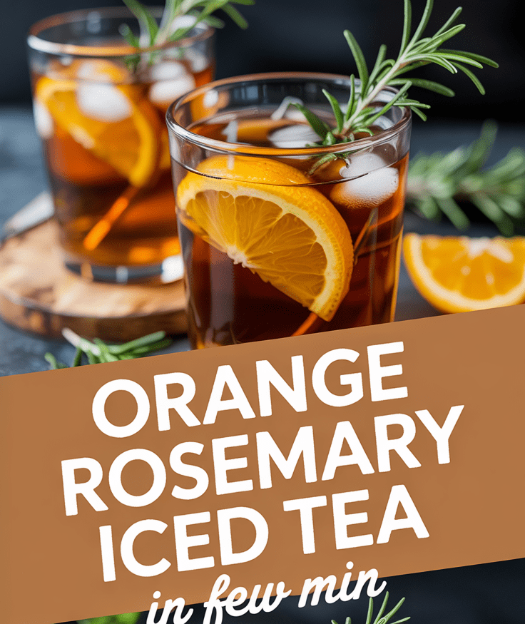 🌿 Orange Rosemary Iced Tea