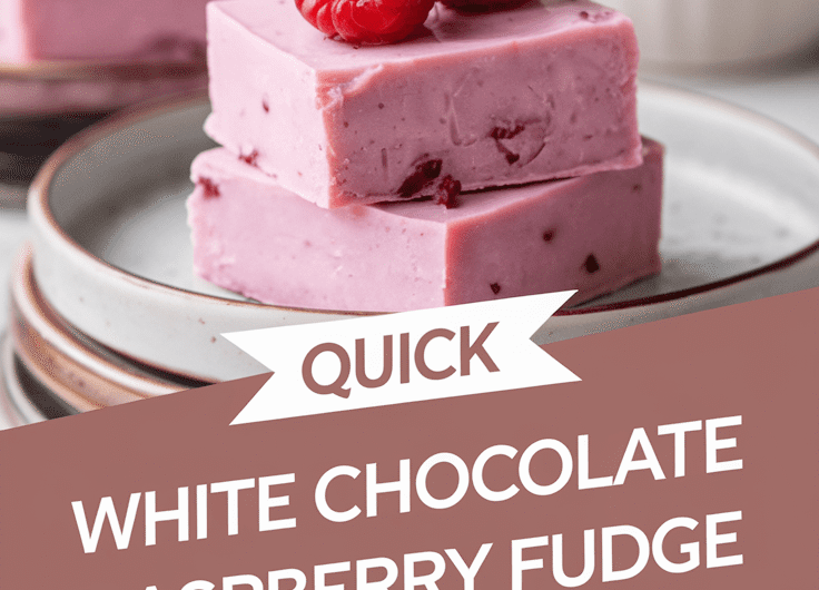 Quick White Chocolate Raspberry Fudge