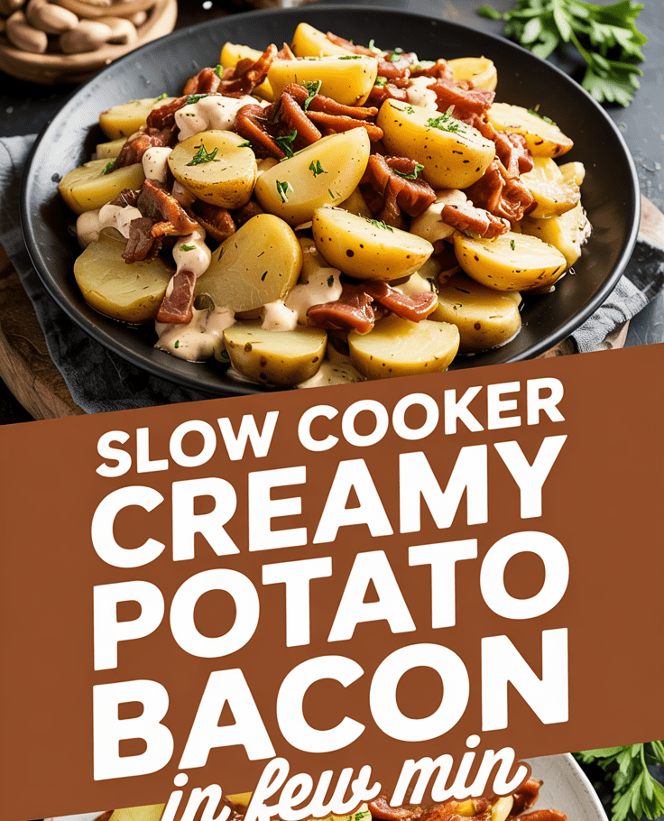 Slow Cooker Creamy Potato Bacon Soup