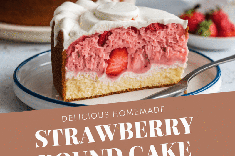 Delicious Homemade Strawberry Pound Cake