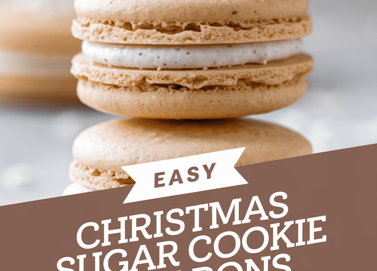 Easy Christmas Sugar Cookie Macarons