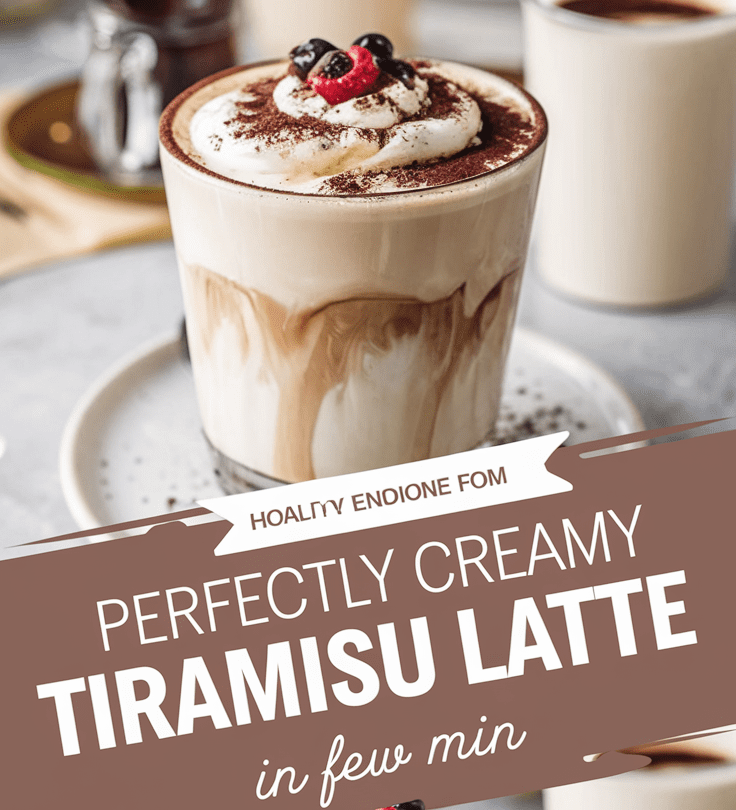 Perfectly Creamy Tiramisu Latte