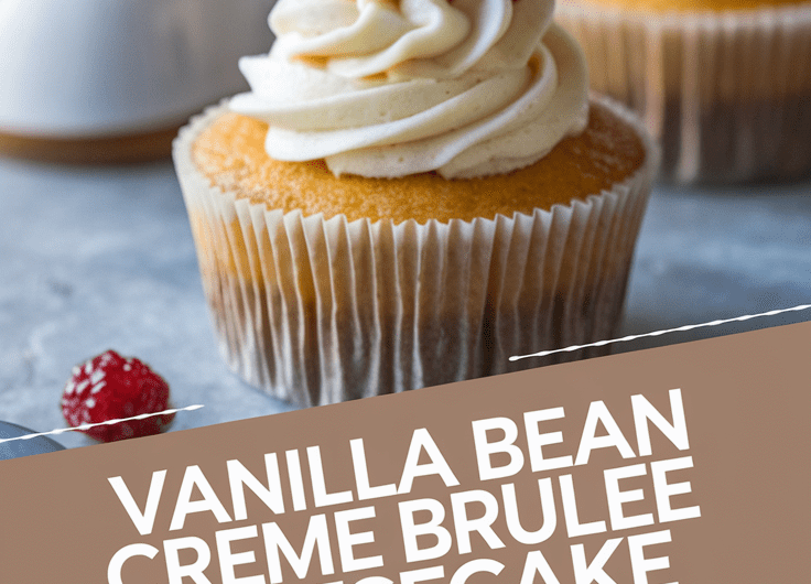 Vanilla Bean Creme Brulee Cheesecake Cupcakes